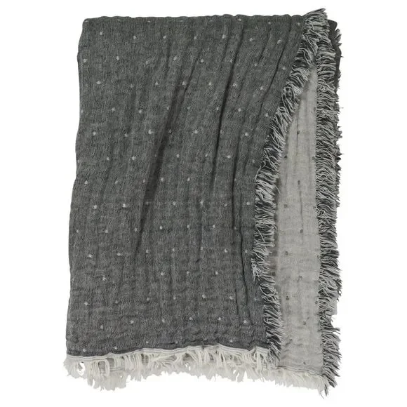 Johanna Howard Cozi Wool Blend Reversible Throw Blanket - Picture 1 of 3